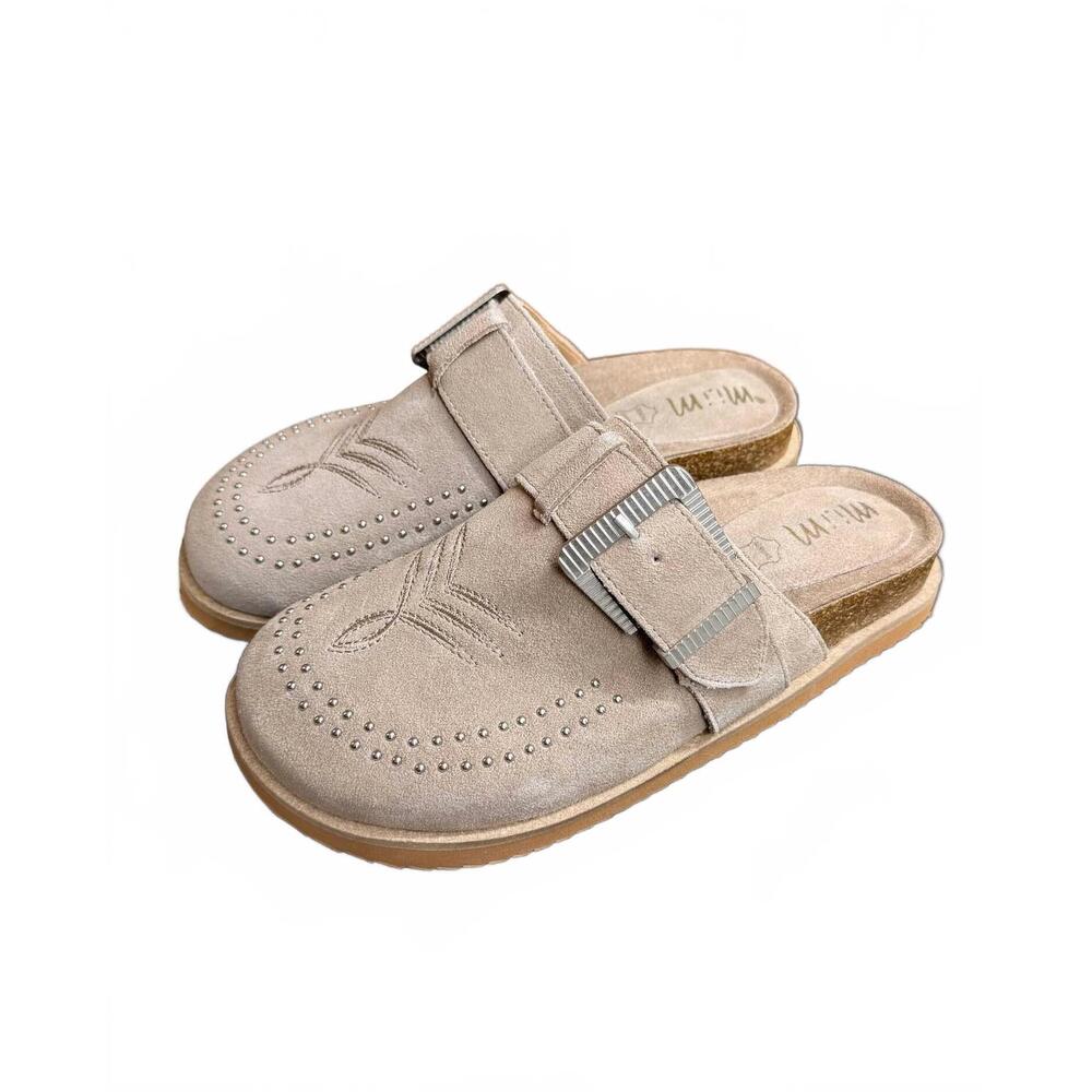 NEW MIRACLE MILES women's josephine slippers in grey